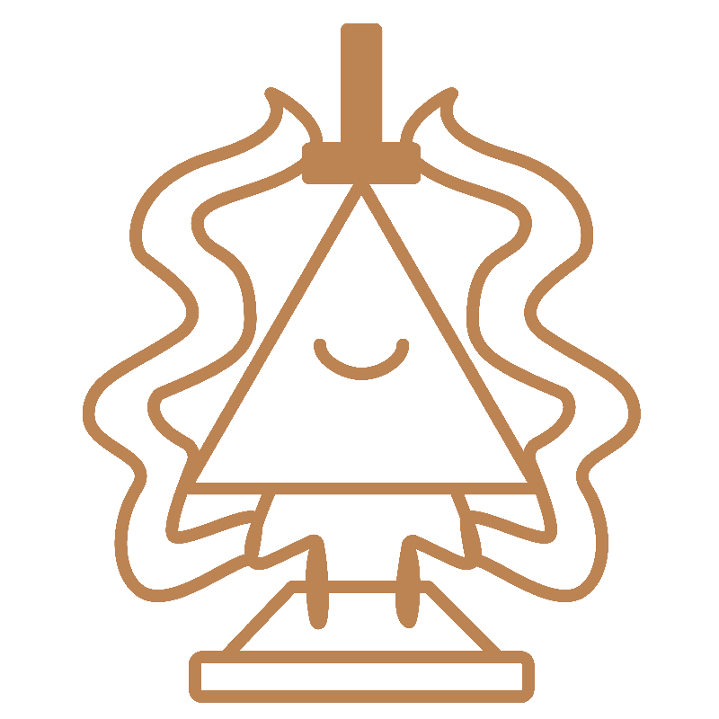 Icon outline of a Bill statue.