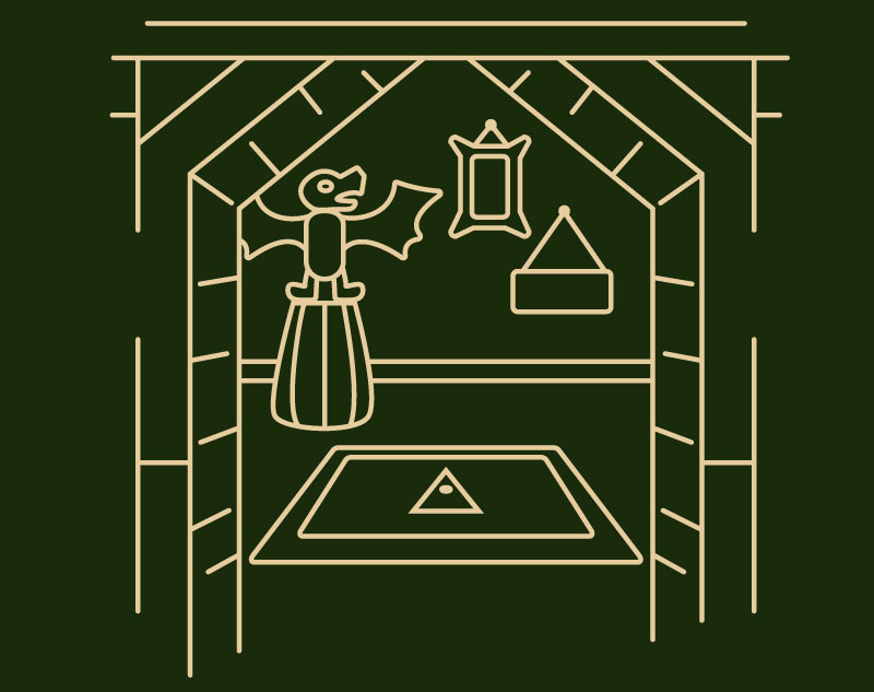 Shack interior image.